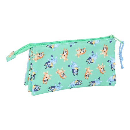 Portaoggetti Triplo Bluey Sisters Verde 22 x 12 x 3 cm