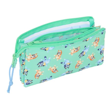 Portaoggetti Triplo Bluey Sisters Verde 22 x 12 x 3 cm