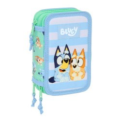 Portaoggetti Triplo Bluey Sisters Verde Acqua 12,5 x 19,5 x 5,5 cm 37 Pezzi