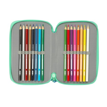 Portaoggetti Triplo Bluey Sisters Verde Acqua 12,5 x 19,5 x 5,5 cm 37 Pezzi