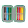 Portaoggetti Triplo Bluey Sisters Verde Acqua 12,5 x 19,5 x 5,5 cm 37 Pezzi
