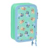 Portaoggetti Triplo Bluey Sisters Verde Acqua 12,5 x 19,5 x 5,5 cm 37 Pezzi