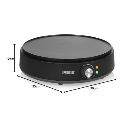 Macchina da Waffle Princess 01.492235.01.001 Nero 1200 W