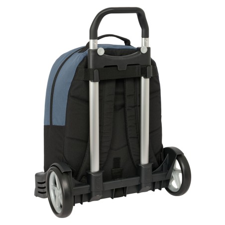 Trolley per la Scuola BlackFit8 California Azzurro Nero 32 x 42 x 15 cm