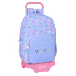 Trolley per la Scuola Benetton Lila Lilla 30 x 46 x 14 cm