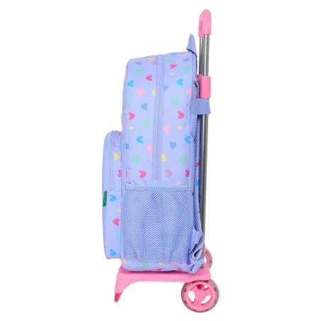 Trolley per la Scuola Benetton Lila Lilla 30 x 46 x 14 cm
