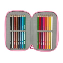 Necessaire BlackFit8 Smile Azzurro Rosa 12,5 x 19,5 x 5,5 cm 37 Pezzi