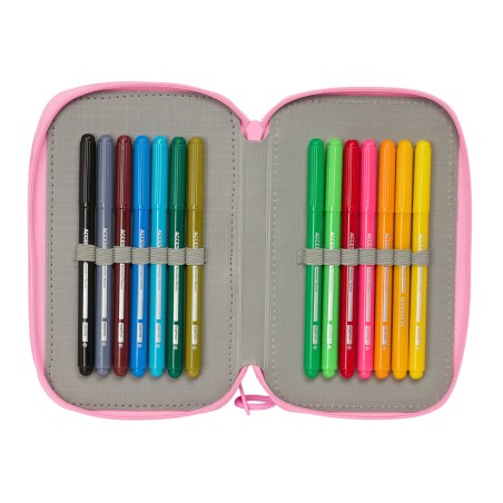 Necessaire BlackFit8 Smile Azzurro Rosa 12,5 x 19,5 x 5,5 cm 37 Pezzi