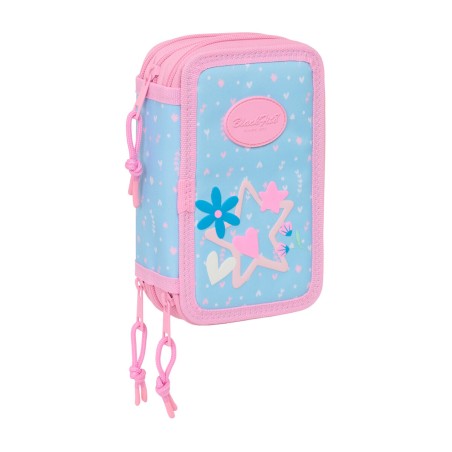 Necessaire BlackFit8 Smile Azzurro Rosa 12,5 x 19,5 x 5,5 cm 37 Pezzi