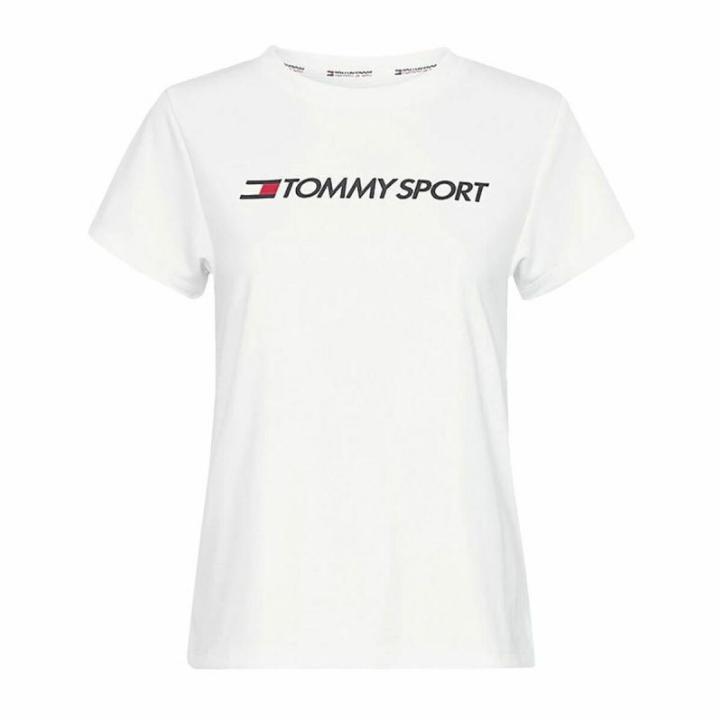 Maglia a Maniche Corte Uomo Tommy Hilfiger Logo Chest Bianco Maglia a Maniche Corte Uomo Tommy Hilfiger Logo Chest Bianco