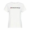 Maglia a Maniche Corte Uomo Tommy Hilfiger Logo Chest Bianco