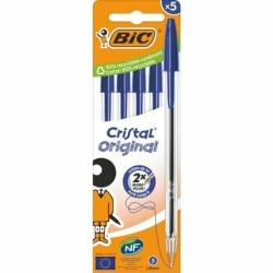 Set di Penne Bic Bic Cristal Original 516344 Azzurro