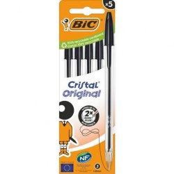 Set di Penne Bic Cristal Original 516345 Nero