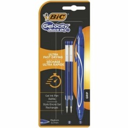 Penna a inchiostro liquido Bic Gelocity Quick Dry 951757 Azzurro