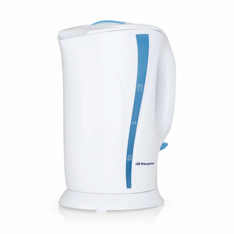 Bollitore Orbegozo KT-5002 Bianco Nero Plastica 1 L Bollitore Orbegozo KT-5002 Bianco Nero Plastica 1 L