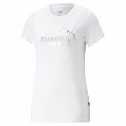 Maglia a Maniche Corte Donna Puma Ess+ Nova Shine Bianco