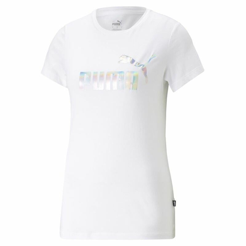 Maglia a Maniche Corte Donna Puma Ess+ Nova Shine Bianco Maglia a Maniche Corte Donna Puma Ess+ Nova Shine Bianco