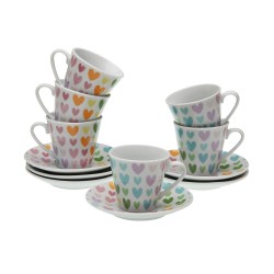 Set da Caffè Versa Porcellana Cuori