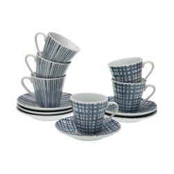 Set da Caffè Versa Azzurro Porcellana