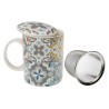 Tazza con Filtro per Infusioni Versa Alfama Porcellana Gres (8 x 10 x 8 cm)