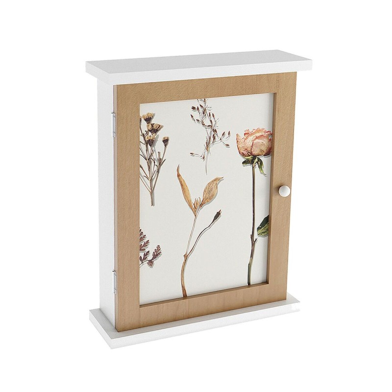 Armadietto portachiavi Versa Fiori Legno MDF 6,5 x 26 x 20 cm Armadietto portachiavi Versa Fiori Legno MDF 6,5 x 26 x 20 cm