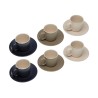 Set di 6 Tazze da Tè con Piatto Versa Tashi Gres 8,3 x 7,8 x 8,3 cm