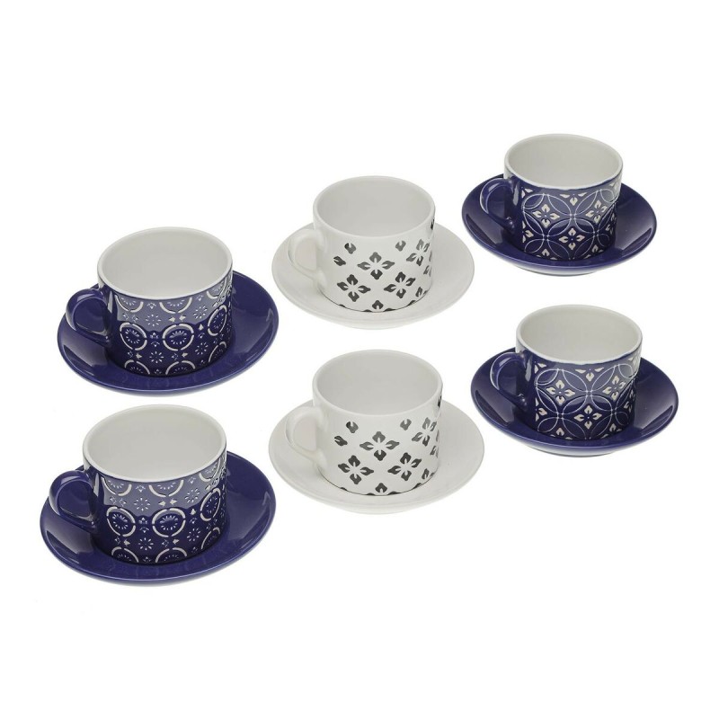 Set di Tazze e Piatti Versa Regina Ceramica 8,6 x 6,4 x 9,2 cm Set di Tazze e Piatti Versa Regina Ceramica 8,6 x 6,4 x 9,2 cm