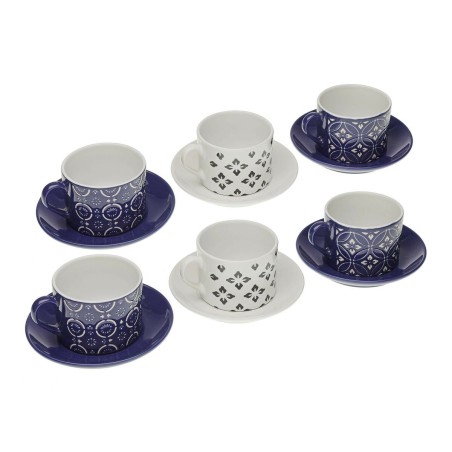 Set di Tazze e Piatti Versa Regina Ceramica 8,6 x 6,4 x 9,2 cm