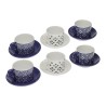 Set di Tazze e Piatti Versa Regina Ceramica 8,6 x 6,4 x 9,2 cm