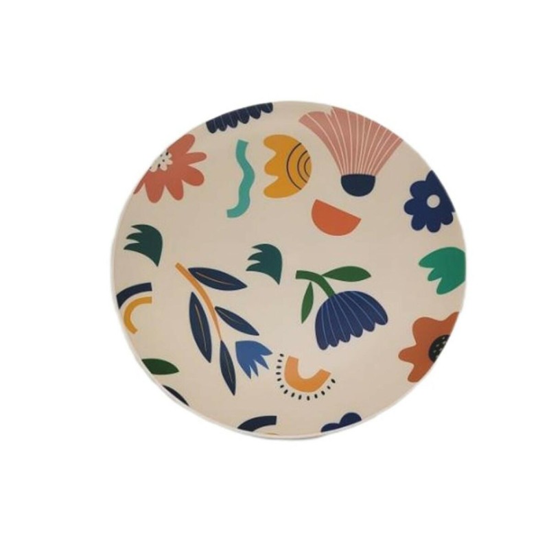 Piatto da pranzo Versa Sunflower Polietilene RPET Ø 25 cm Piatto da pranzo Versa Sunflower Polietilene RPET Ø 25 cm