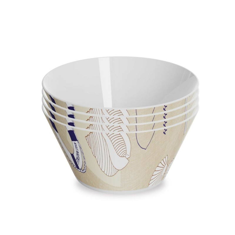 Set di Ciotole Versa Seaside Polietilene RPET 4 Pezzi Set di Ciotole Versa Seaside Polietilene RPET 4 Pezzi