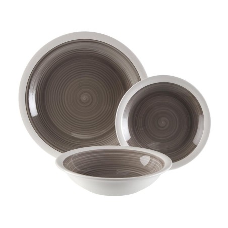 Servizio di Piatti Versa Legrand Grigio 26,5 x 26,5 cm 18 Pezzi