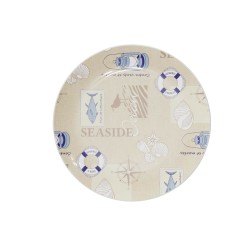 Piatto da pranzo Versa Seaside Polietilene RPET Ø 25 cm
