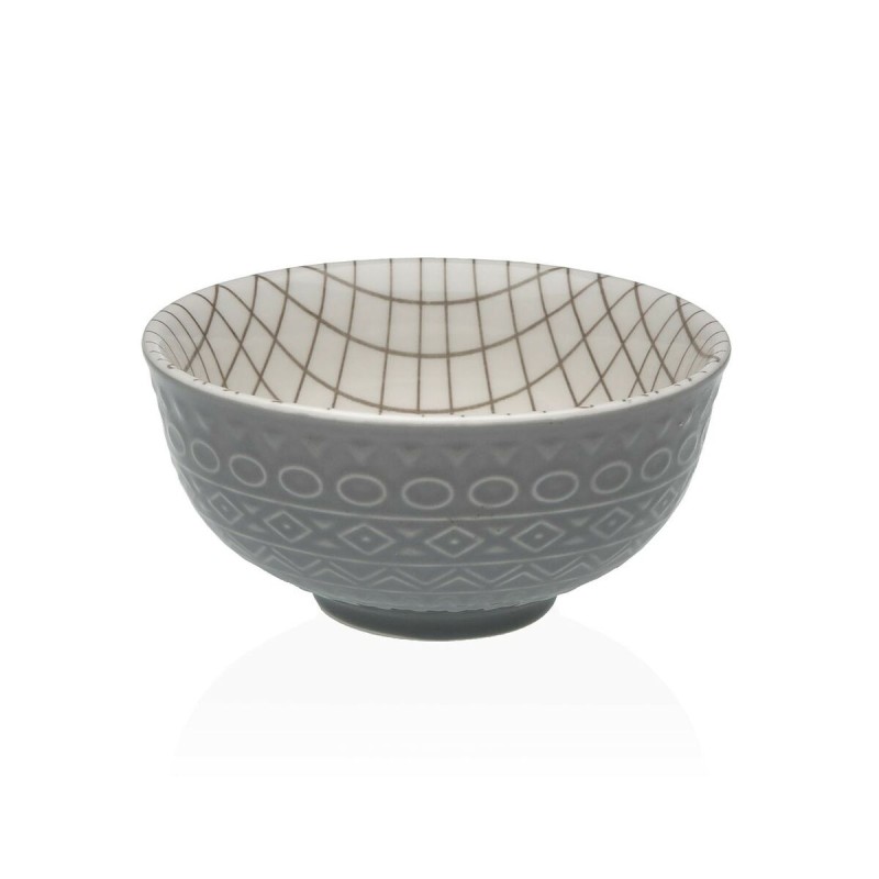 Ciotola per Aperitivi Versa Grigio Ceramica Porcellana 12,3 x 5,8 x 12,3 cm Ciotola per Aperitivi Versa Grigio Ceramica Porcellana 12,3 x 5,8 x 12,3 cm