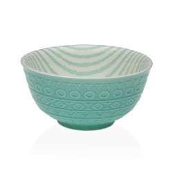 Ciotola per Aperitivi Versa Turchese Ceramica Porcellana 16 x 7,7 x 16 cm
