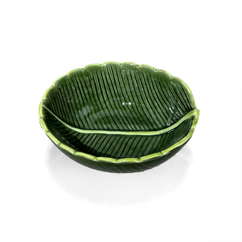 Ciotola per Aperitivi Versa Ceramica Dolomite Foglio 12 x 4,5 x 10,5 cm Ciotola per Aperitivi Versa Ceramica Dolomite Foglio 12 x 4,5 x 10,5 cm