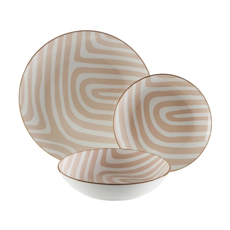 Servizio di Piatti Versa Denali Beige Porcellana Servizio di Piatti Versa Denali Beige Porcellana