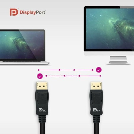 Cavo DisplayPort NANOCABLE 10.15.2501 Nero 1 m