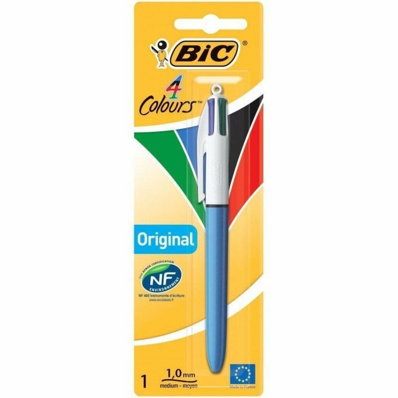 Penna a inchiostro liquido Bic 802077 Azzurro Bianco Multicolore Penna a inchiostro liquido Bic 802077 Azzurro Bianco Multicolore