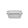 Set di vassoi per Alimenti Kinvara 16144 Alluminio 14,5 x 7,5 x 12,5 cm Monouso Con coperchio (12 Unità)