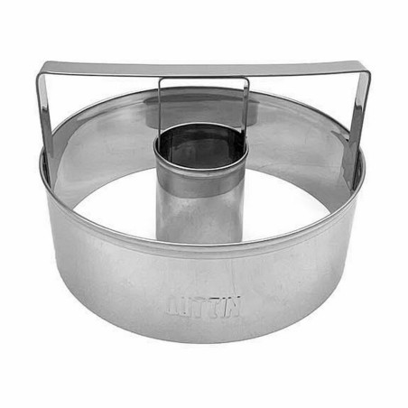 Stampo da Forno Quttin Argentato Acciaio Ciambelle Ø 10 cm 10 x 3,5 cm (24 Unità)