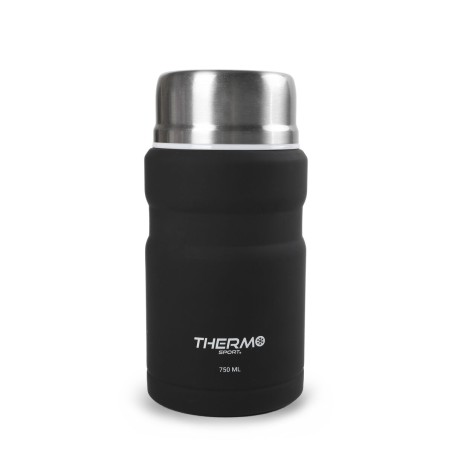 Thermos per Alimenti ThermoSport Nero Acciaio 750 ml (6 Unità)