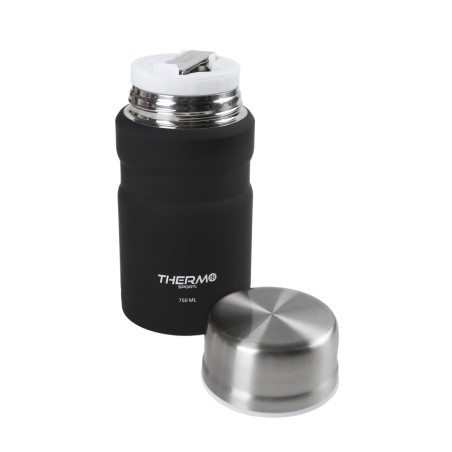 Thermos per Alimenti ThermoSport Nero Acciaio 750 ml (6 Unità)