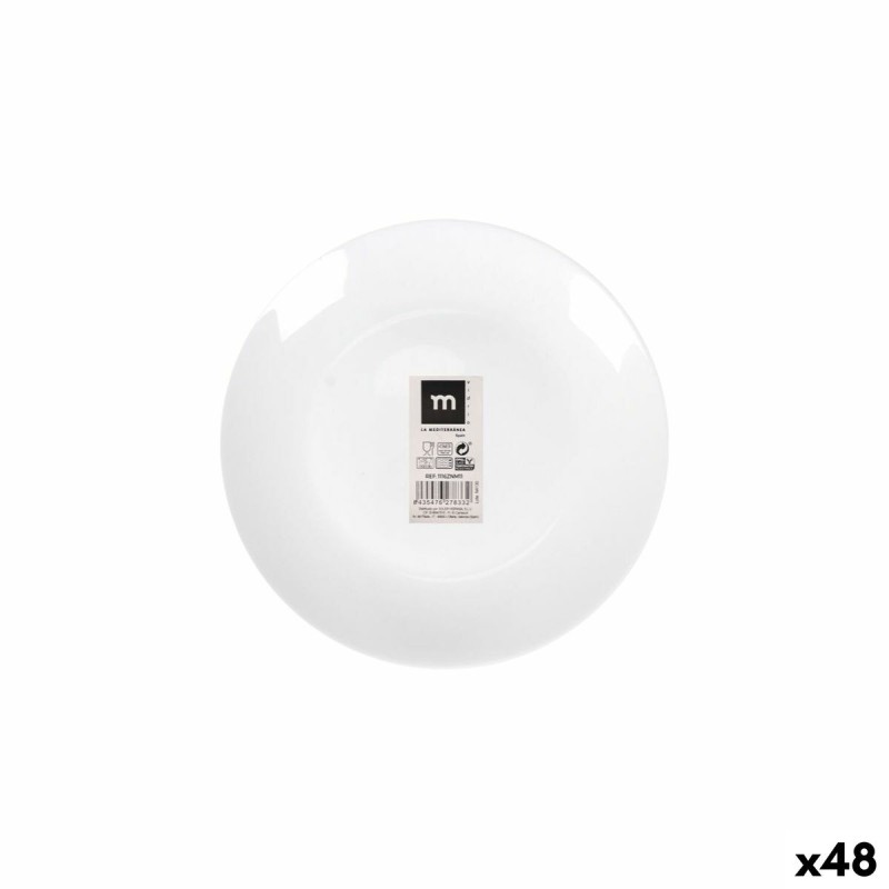 Piatto da Dolce La Mediterránea Coup basic ø 18 x 2,5 cm (48 Unità)