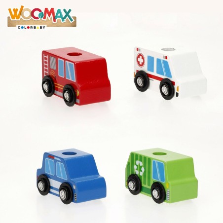 Camion Porta-veicoli e Macchinine 25 x 13 x 6 cm (6 Unità)