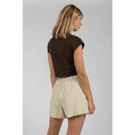 Maglia a Maniche Corte Donna 24COLOURS Casual Marrone