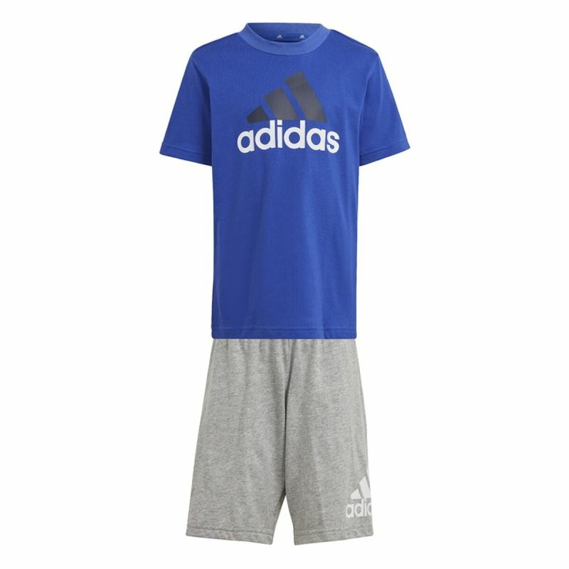 Completo Sportivo per Bambini Adidas Essentials Azzurro Multicolore Completo Sportivo per Bambini Adidas Essentials Azzurro Multicolore