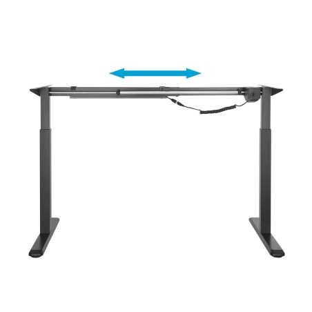 Supporto da Scrivania Motorizzato Aisens DF01B-079 Nero Acciaio