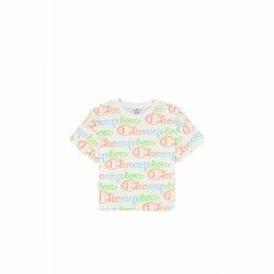 Maglia a Maniche Corte Donna Champion Crewneck Croptop Bianco