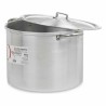 Pentola con Coperchio Kinvara 100041 Argentato Alluminio Ø 36 cm (2 Unità)